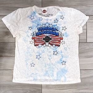 Harley Davidson Sheer Flag Tee